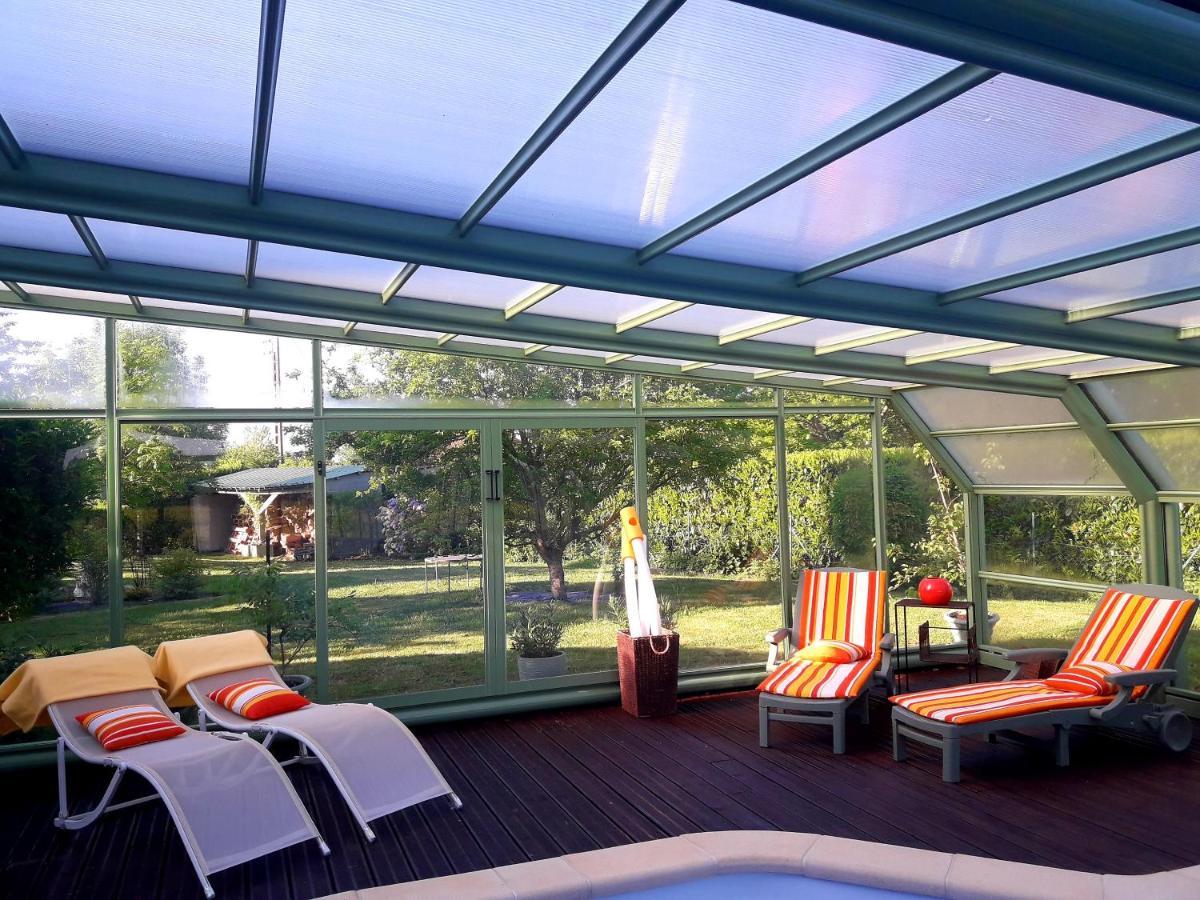 Chambre D'Hote Avec Piscine Couverte Coulaines ภายนอก รูปภาพ